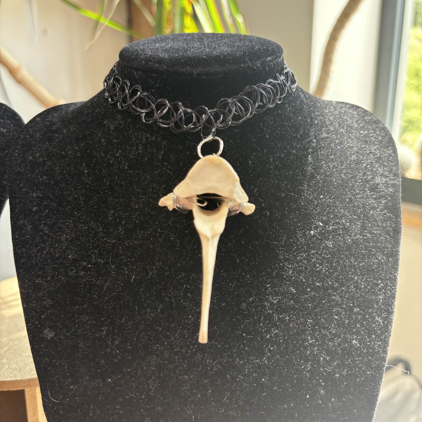 Bone tattoo choker