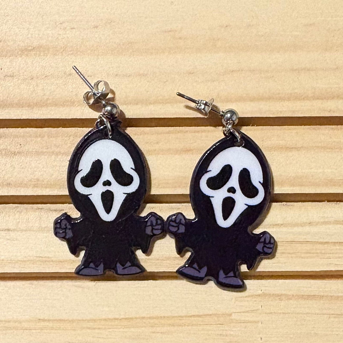 Ghostface stud earrings