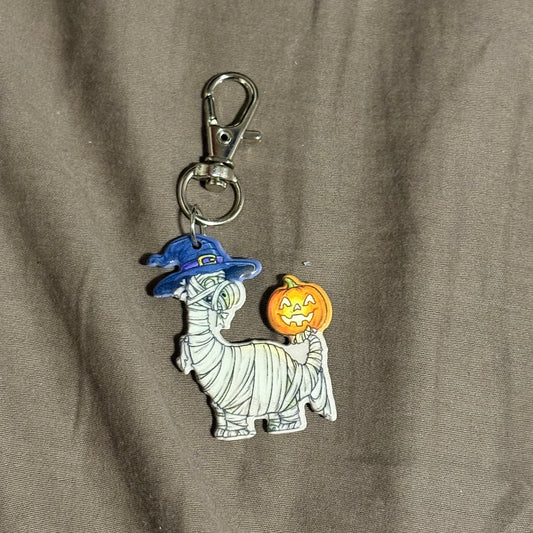 Dinosaur halloween keyring