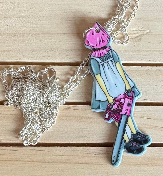 Chainsaw girl necklace