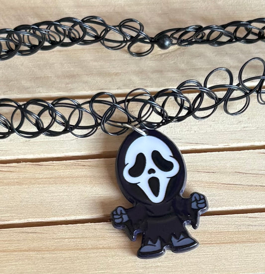 Ghostface tattoo choker