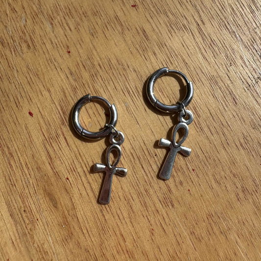 Ankh earrings