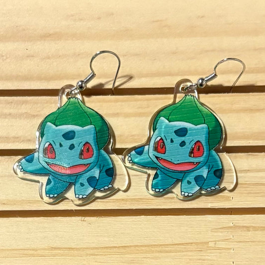 Bulbasaur earrings