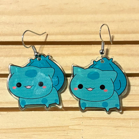 Bulbasaur earrings