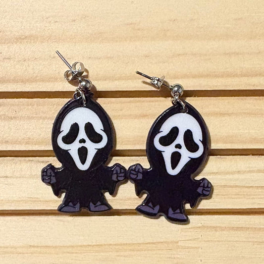 Ghostface stud earrings