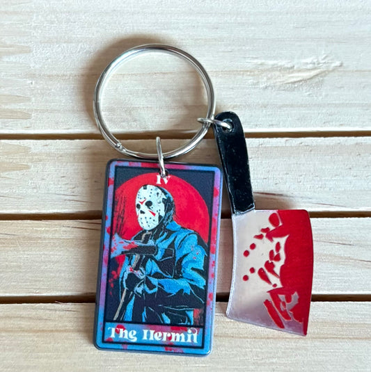Jason tarot card keyring
