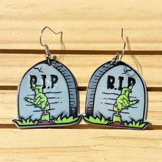Gravestone earrings